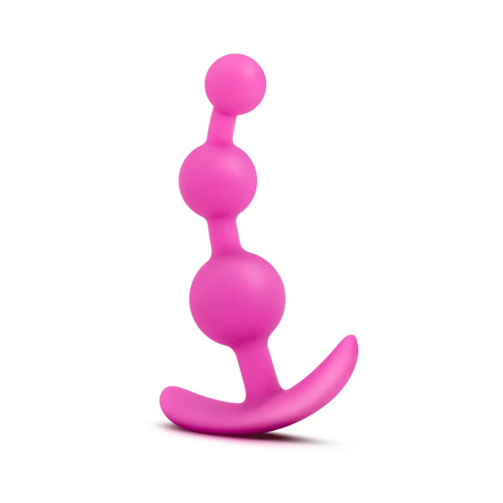 Luxe Be Me 3 Silicone Anal Beads Plug Pink thumbnail