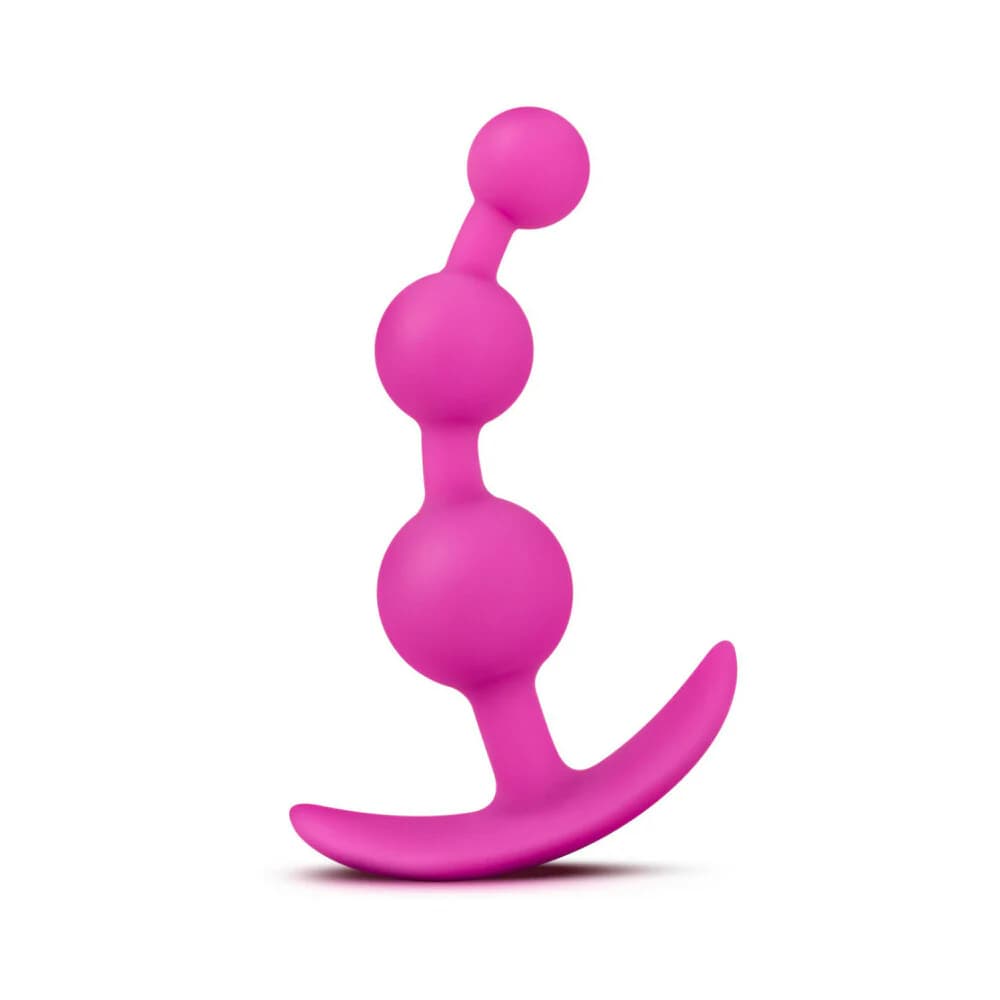 Luxe Be Me 3 Silicone Anal Beads Plug Pink thumbnail