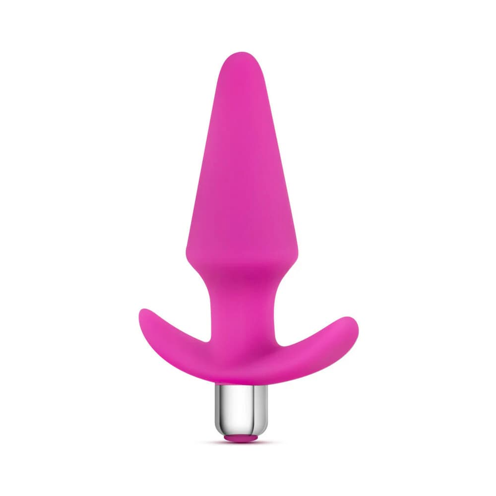 Luxe Discover Vibrating Silicone Anal Plug Pink thumbnail