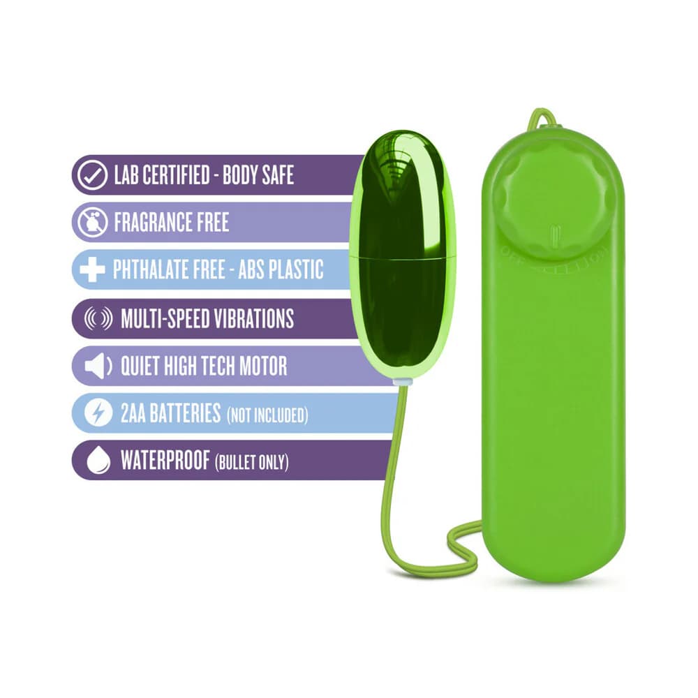 B Yours Power Bullet Remote-Controlled Egg Vibrator Lime thumbnail