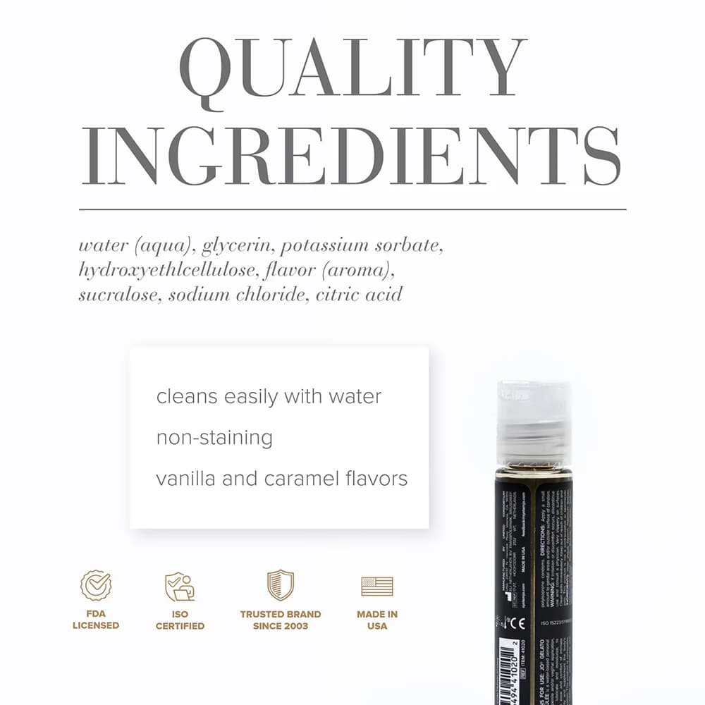 JO Gelato Creme Brulee Flavored Water-Based Lubricant 1 oz. thumbnail