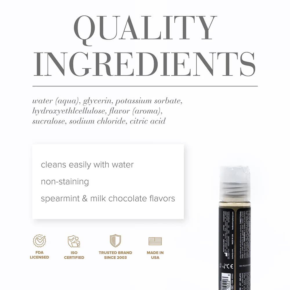 JO Gelato Mint Chocolate Flavored Water-Based Lubricant 1 oz. thumbnail