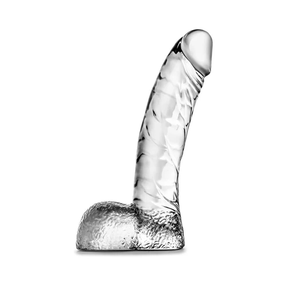 Naturally Yours Ding Dong Realistic 5.5 in. Dildo with Balls Clear thumbnail