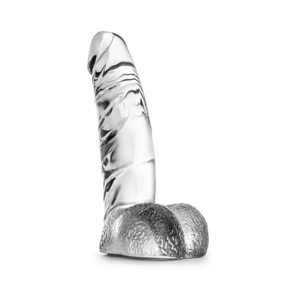 Naturally Yours Ding Dong Realistic 5.5 in. Dildo with Balls Clear thumbnail