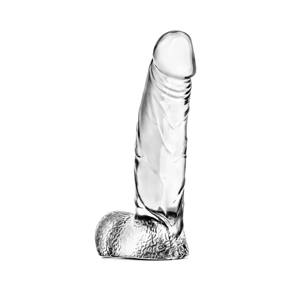 Naturally Yours Ding Dong Realistic 5.5 in. Dildo with Balls Clear thumbnail