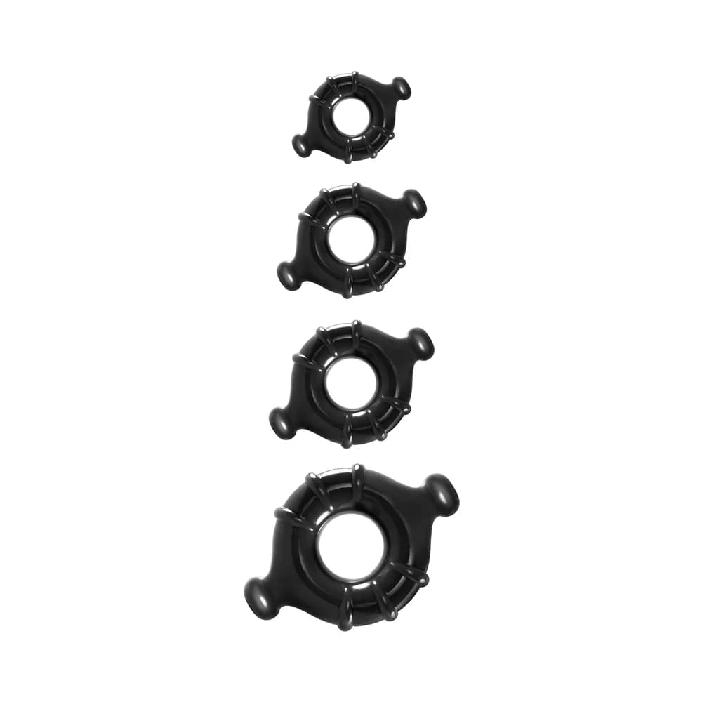 Renegade Vitality Rings 4-Pack Black thumbnail
