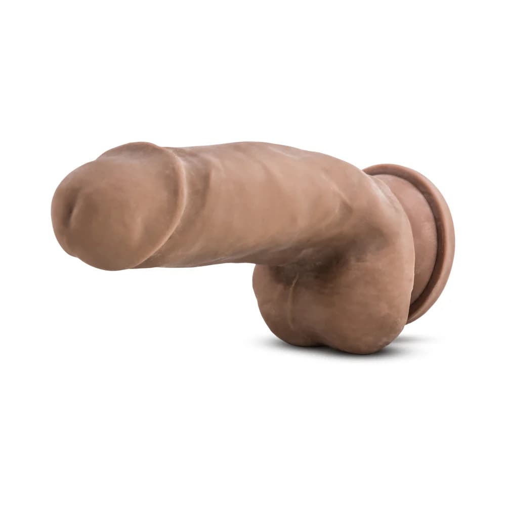 Au Naturel 7 in. Sensa Feel Fat Boy Posable Dual Density Dildo Tan thumbnail
