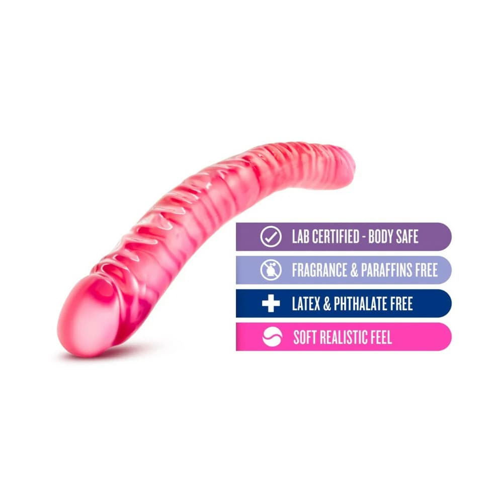 B Yours 18 in. Double Dildo Pink thumbnail