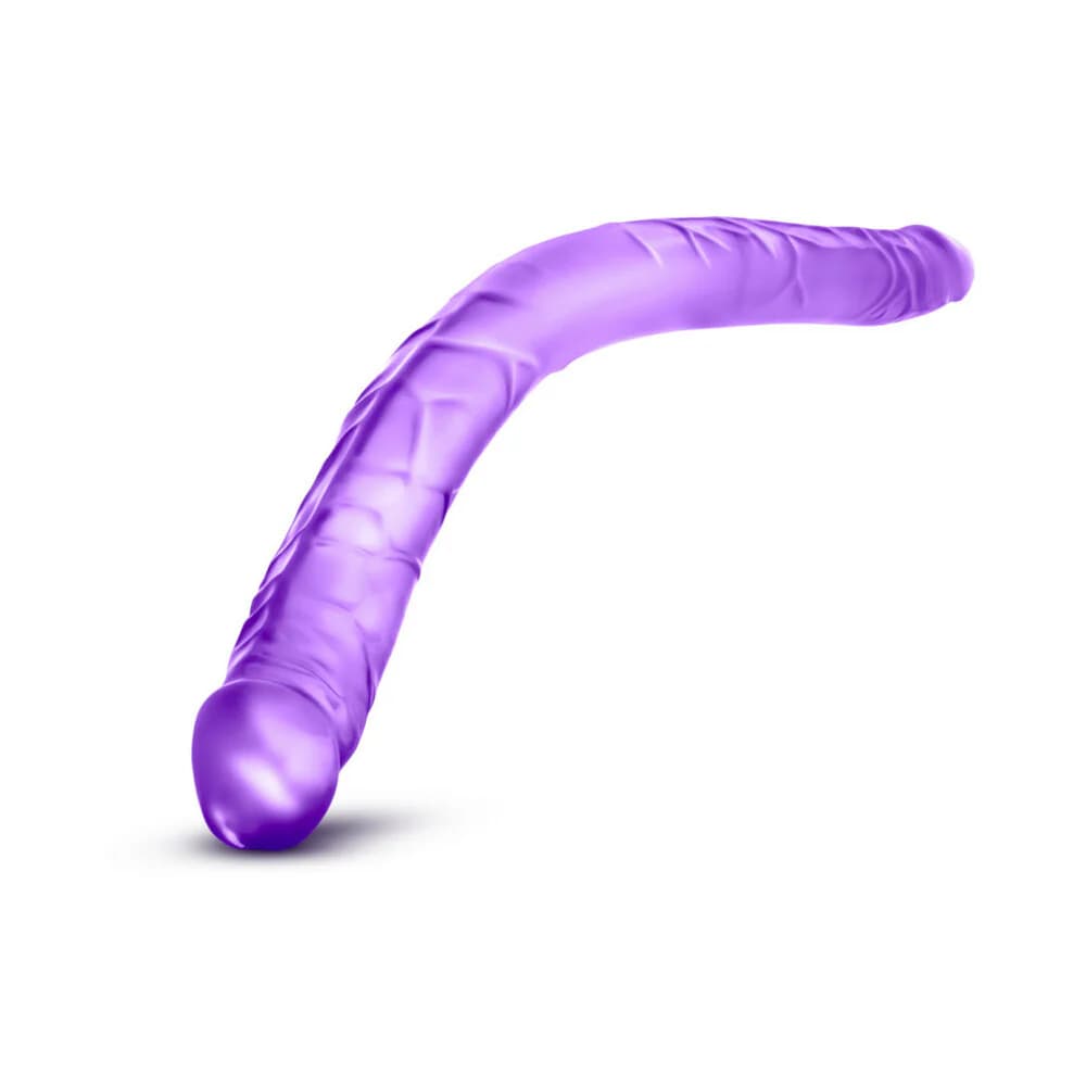 B Yours 16 in. Double Dildo Purple thumbnail