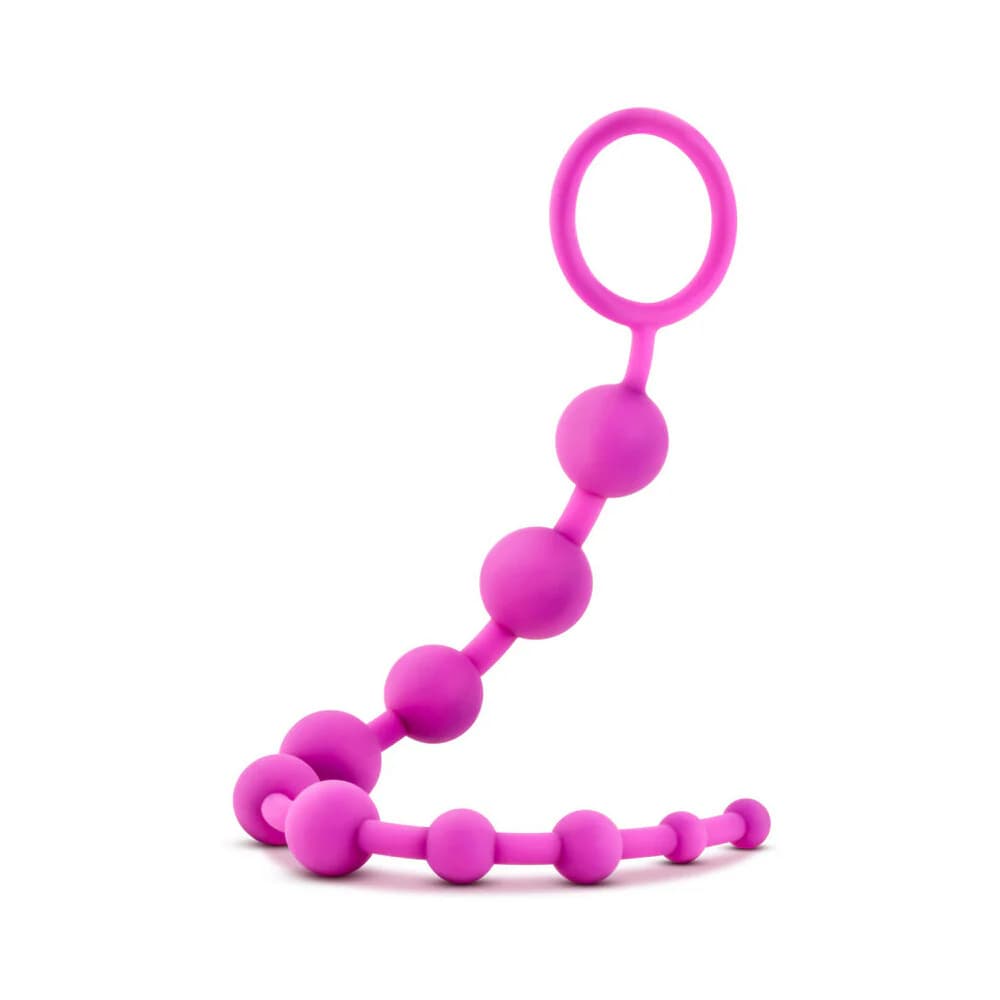 Luxe Silicone 10 Beads for Anal Play Pink thumbnail