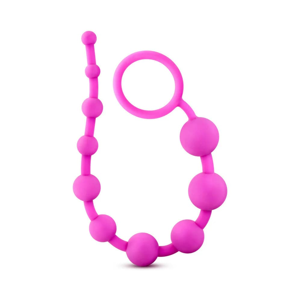 Luxe Silicone 10 Beads for Anal Play Pink thumbnail