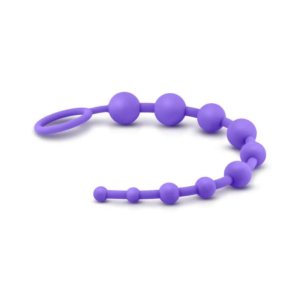Luxe Silicone 10 Beads for Anal Play Purple thumbnail