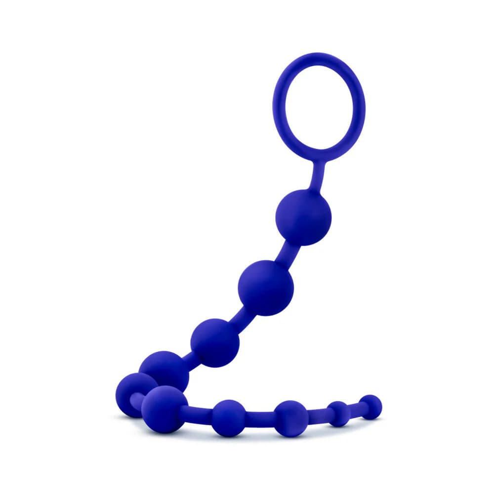 Luxe Silicone 10 Beads for Anal Play Indigo thumbnail