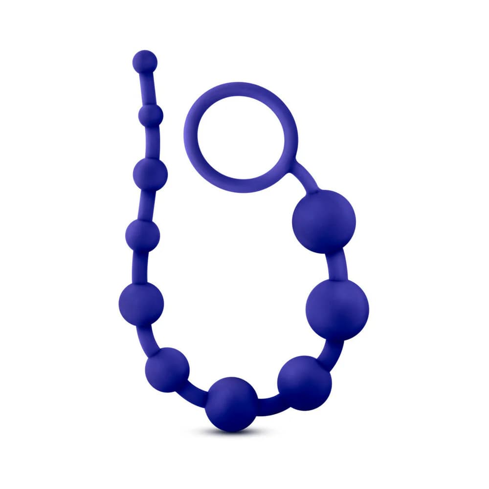 Luxe Silicone 10 Beads for Anal Play Indigo thumbnail