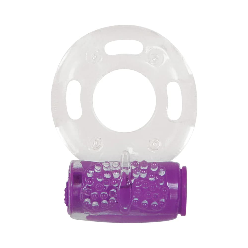 Evolved Ring True 3-Piece Vibrating Ring Set Clear/Purple thumbnail