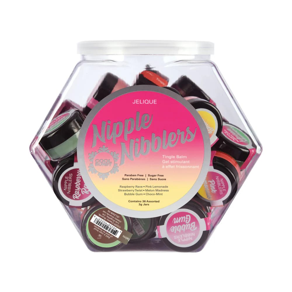 Jelique Nipple Nibbler Tingle Balm 3gr Asst. Flavors (36/Bowl) thumbnail