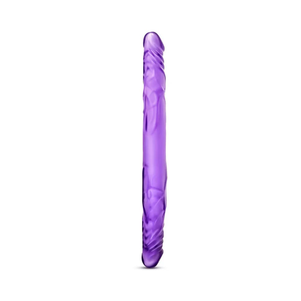 B Yours 14 in. Double Dildo Purple thumbnail