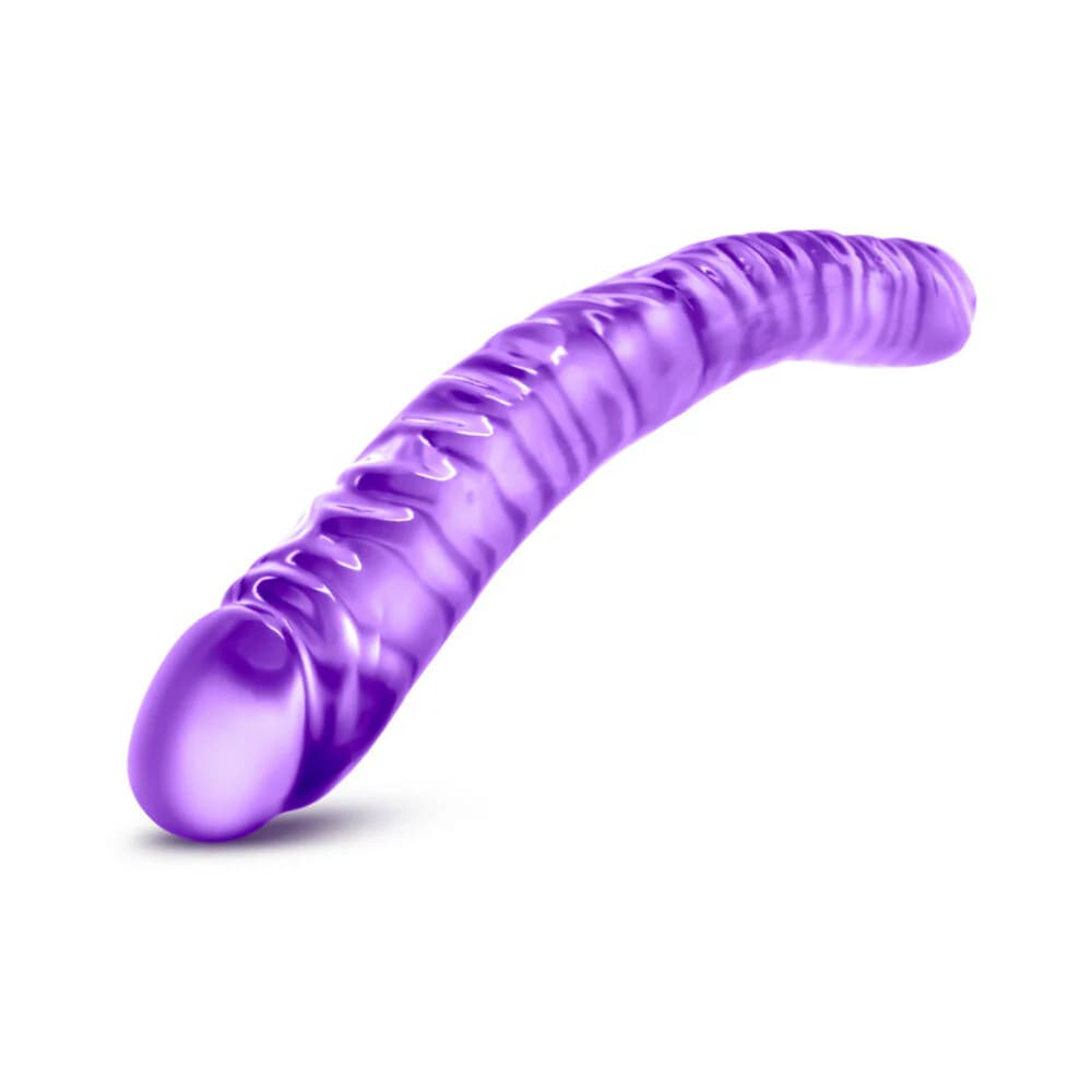 B Yours 18 in. Double Dildo Purple thumbnail