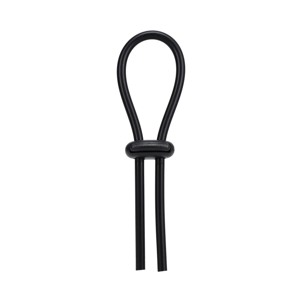 Rock Solid Black Silicone Double Lock Adjustable Lasso/Bolo thumbnail