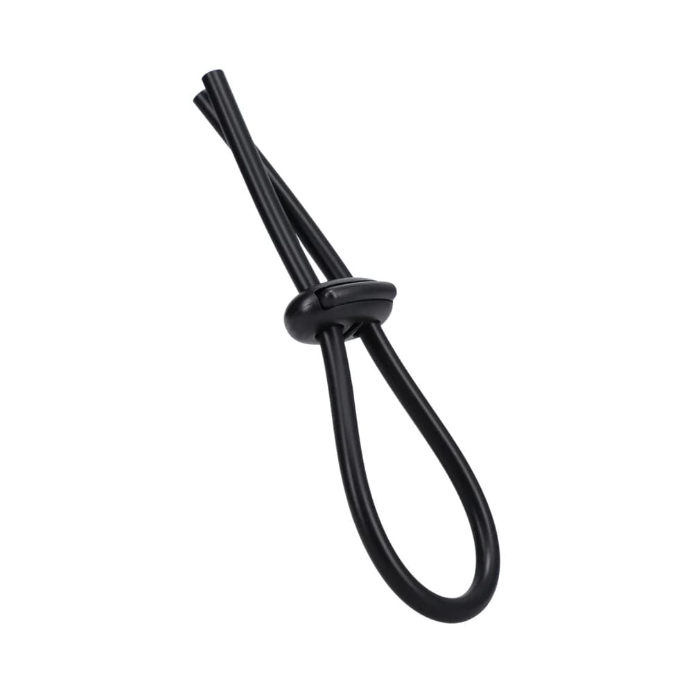 Rock Solid Black Silicone Double Lock Adjustable Lasso/Bolo thumbnail