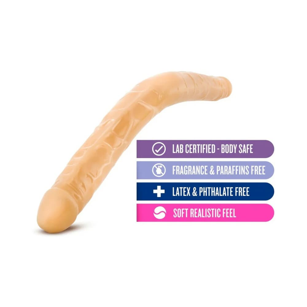 B Yours 16 in. Double Dildo Beige thumbnail