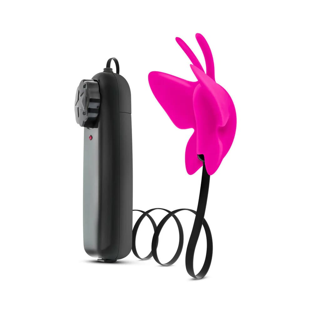 Luxe Butterfly Teaser Remote-Controlled Silicone Mini Vibrator Fuchsia thumbnail