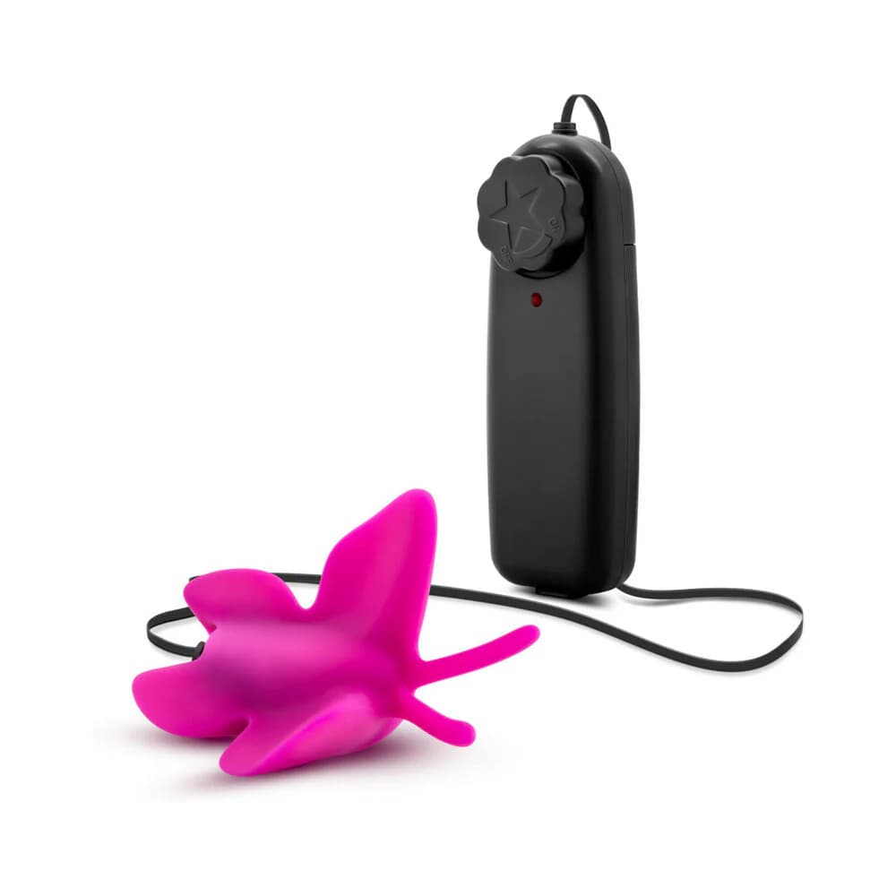 Luxe Butterfly Teaser Remote-Controlled Silicone Mini Vibrator Fuchsia thumbnail