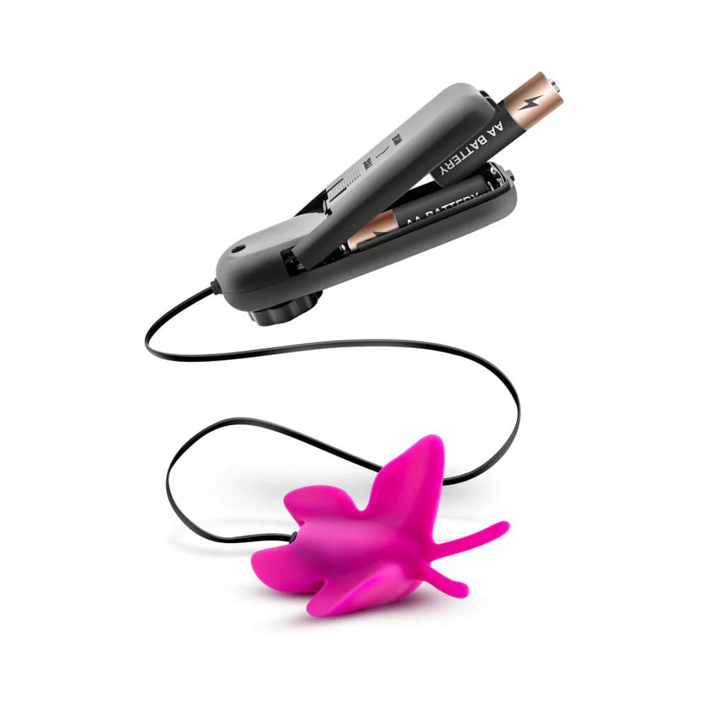 Luxe Butterfly Teaser Remote-Controlled Silicone Mini Vibrator Fuchsia thumbnail