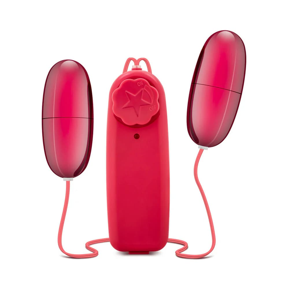 B Yours Double Pop Eggs Remote-Controlled Dual Bullet Vibrator Cerise thumbnail
