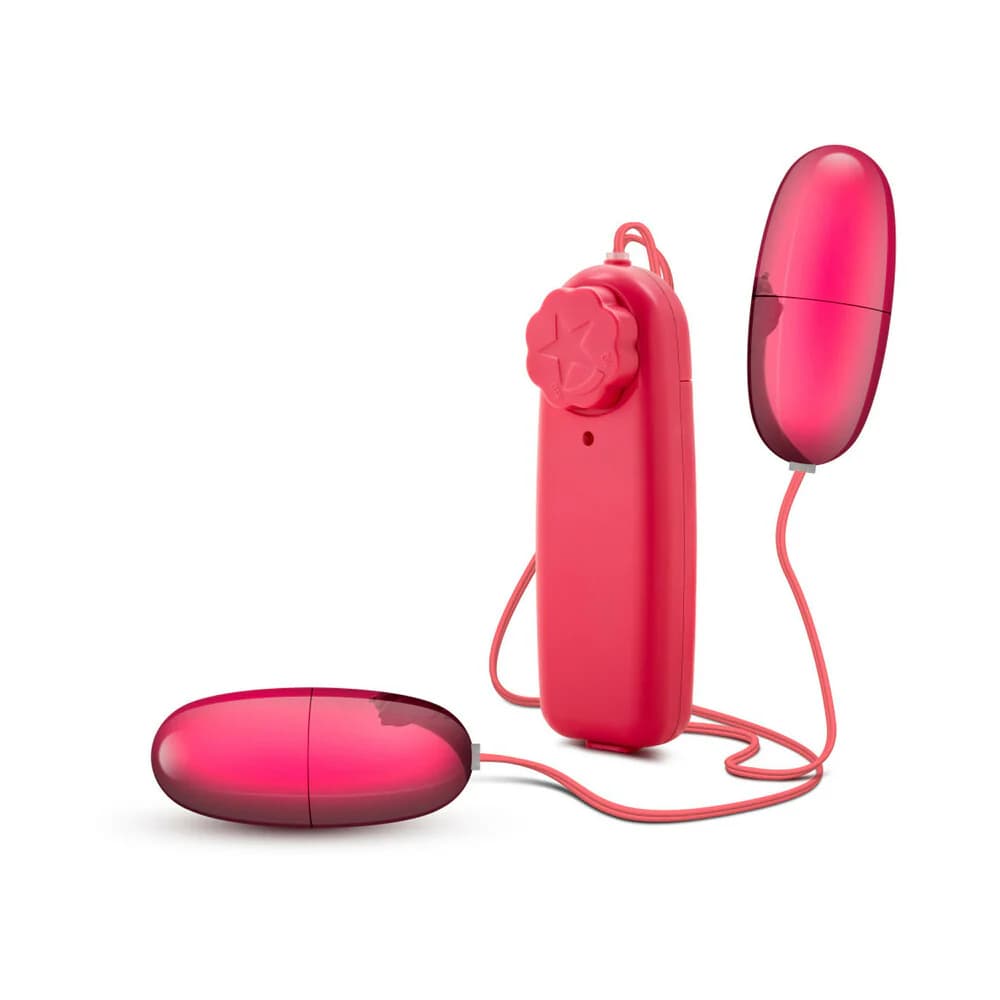 B Yours Double Pop Eggs Remote-Controlled Dual Bullet Vibrator Cerise thumbnail