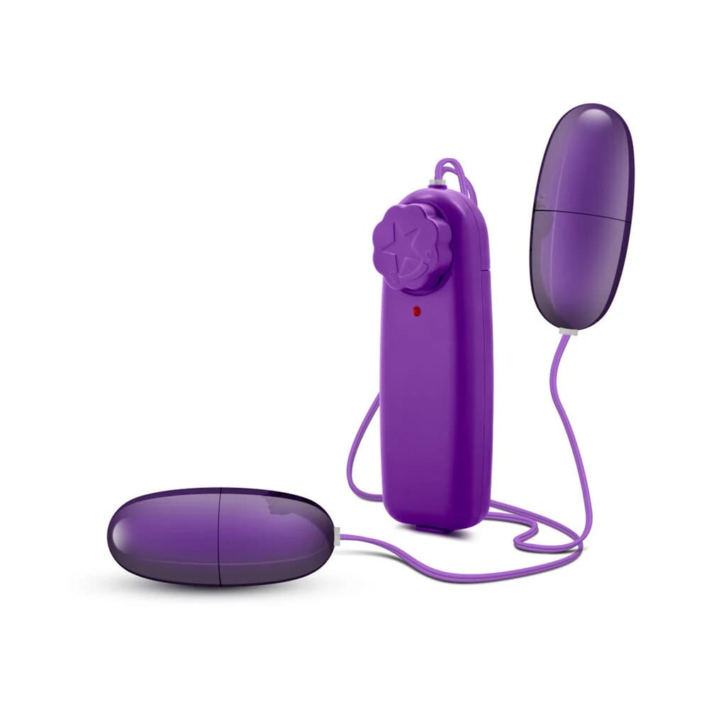 B Yours Double Pop Eggs Remote-Controlled Dual Bullet Vibrator Plum thumbnail