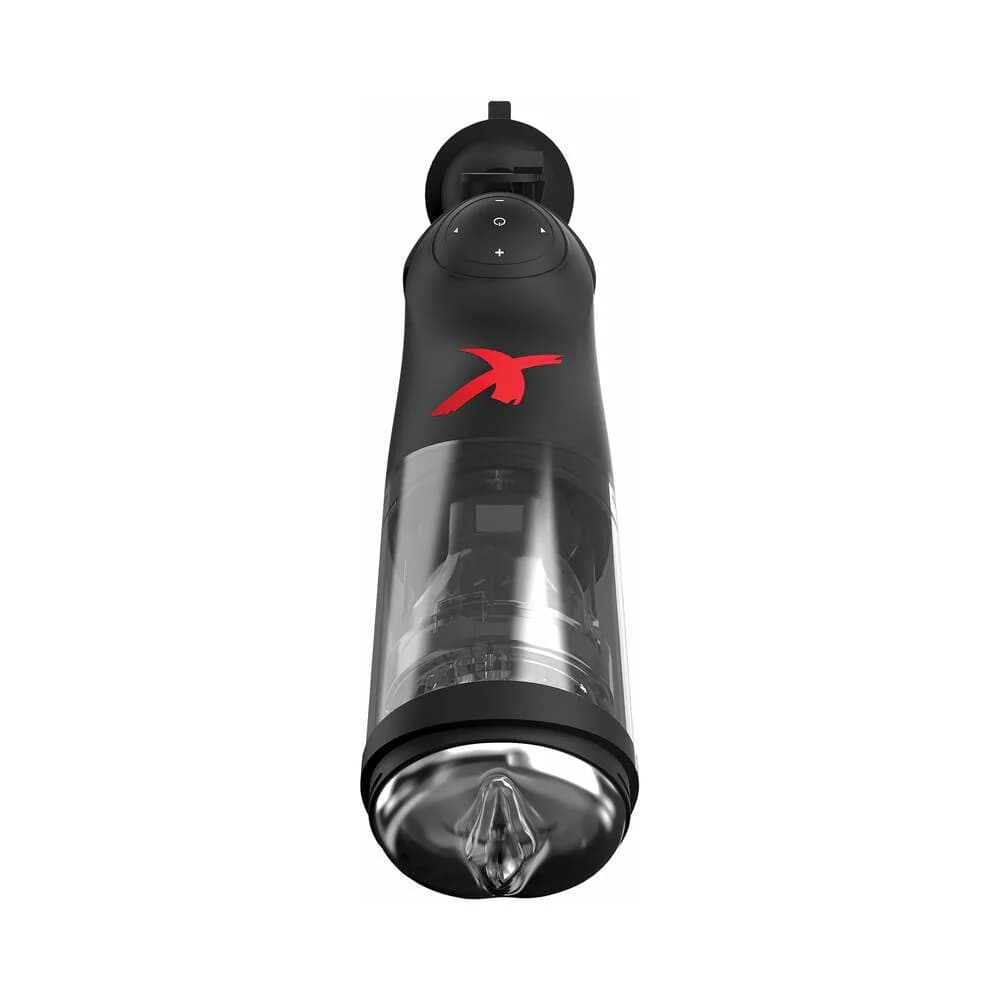 PDX Elite Deluxe Mega-Bator Rotating Thrusting Masturbator Clear/Black thumbnail