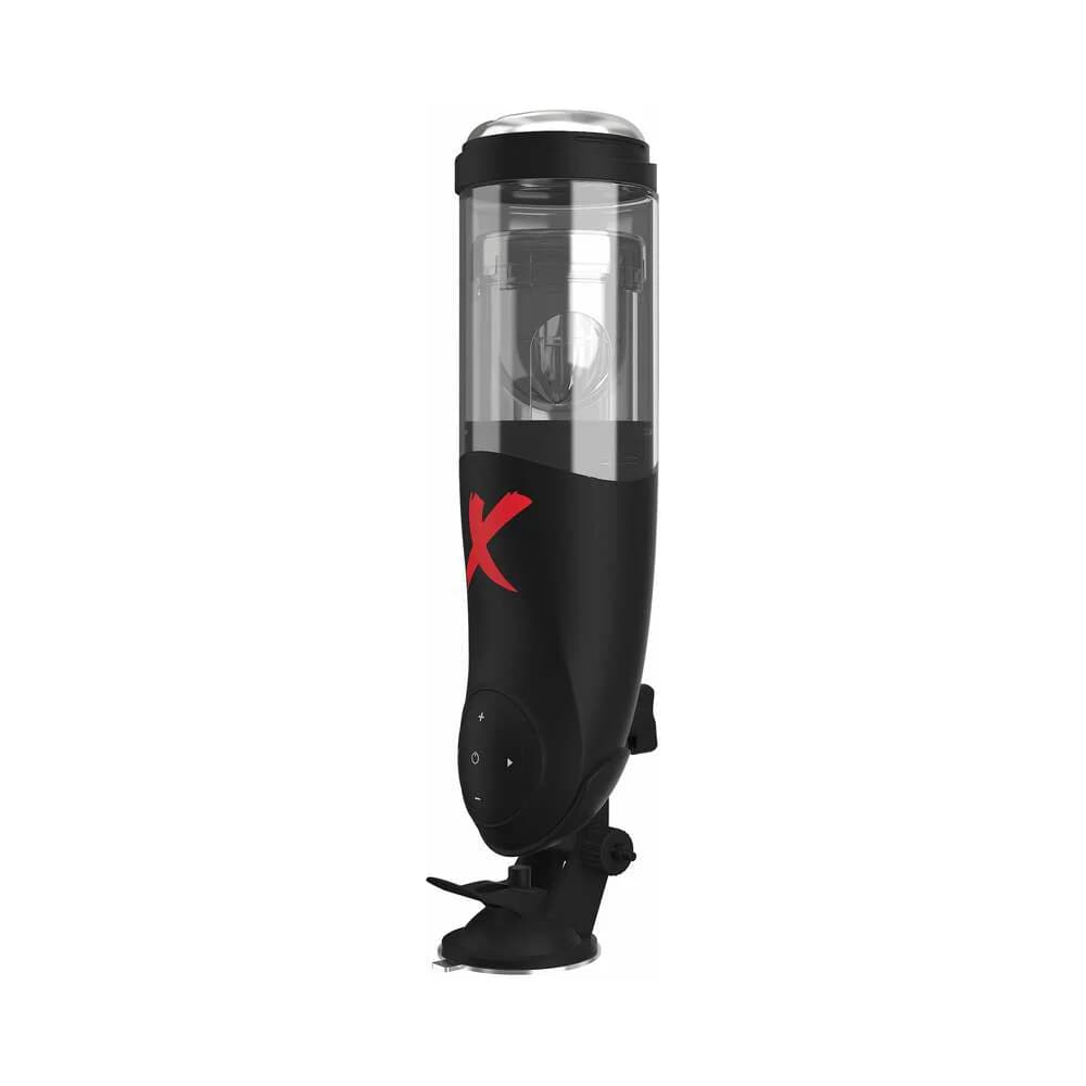 PDX Elite Deluxe Mega-Bator Rotating Thrusting Masturbator Clear/Black thumbnail