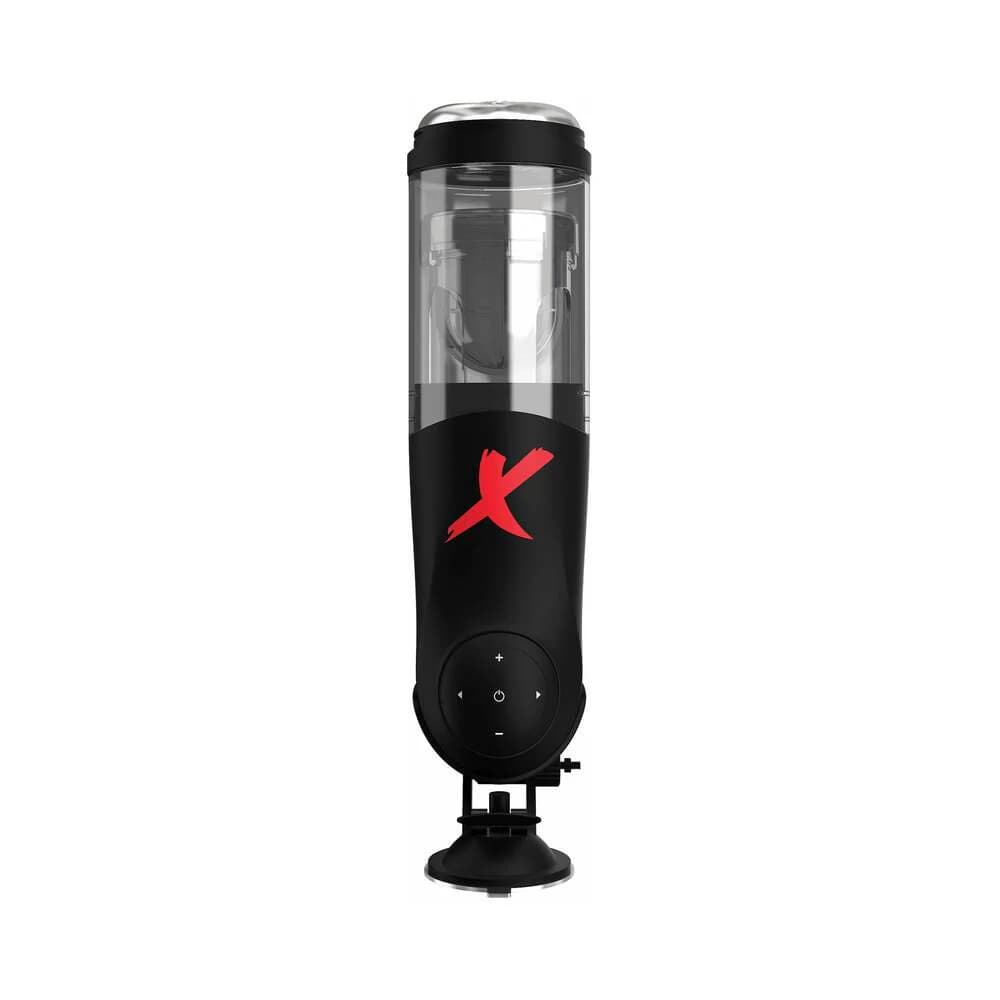 PDX Elite Deluxe Mega-Bator Rotating Thrusting Masturbator Clear/Black thumbnail