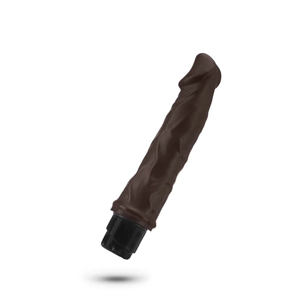 Dr. Skin Cock Vibe 6 Realistic 8.75 in. Vibrating Dildo Brown thumbnail