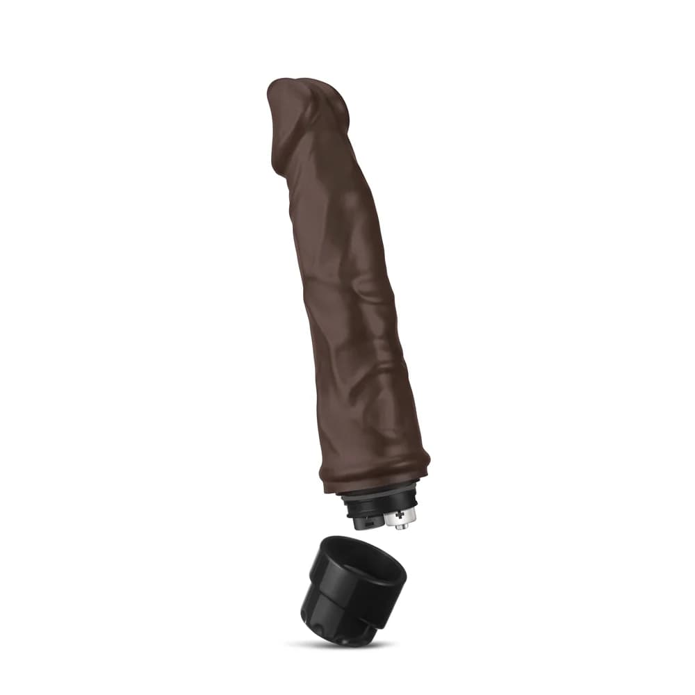 Dr. Skin Cock Vibe 6 Realistic 8.75 in. Vibrating Dildo Brown thumbnail