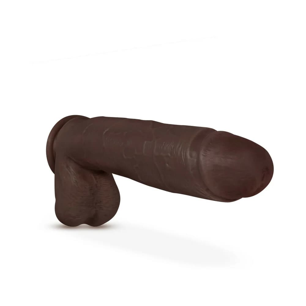 Dr. Skin Mr. Mister Realistic 10.5 in. Dildo with Balls Brown thumbnail