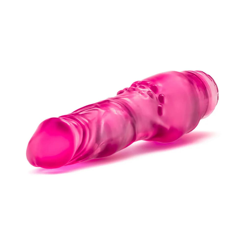Glow Dicks The Banger Realistic 8 in. Vibrating Dildo Pink thumbnail