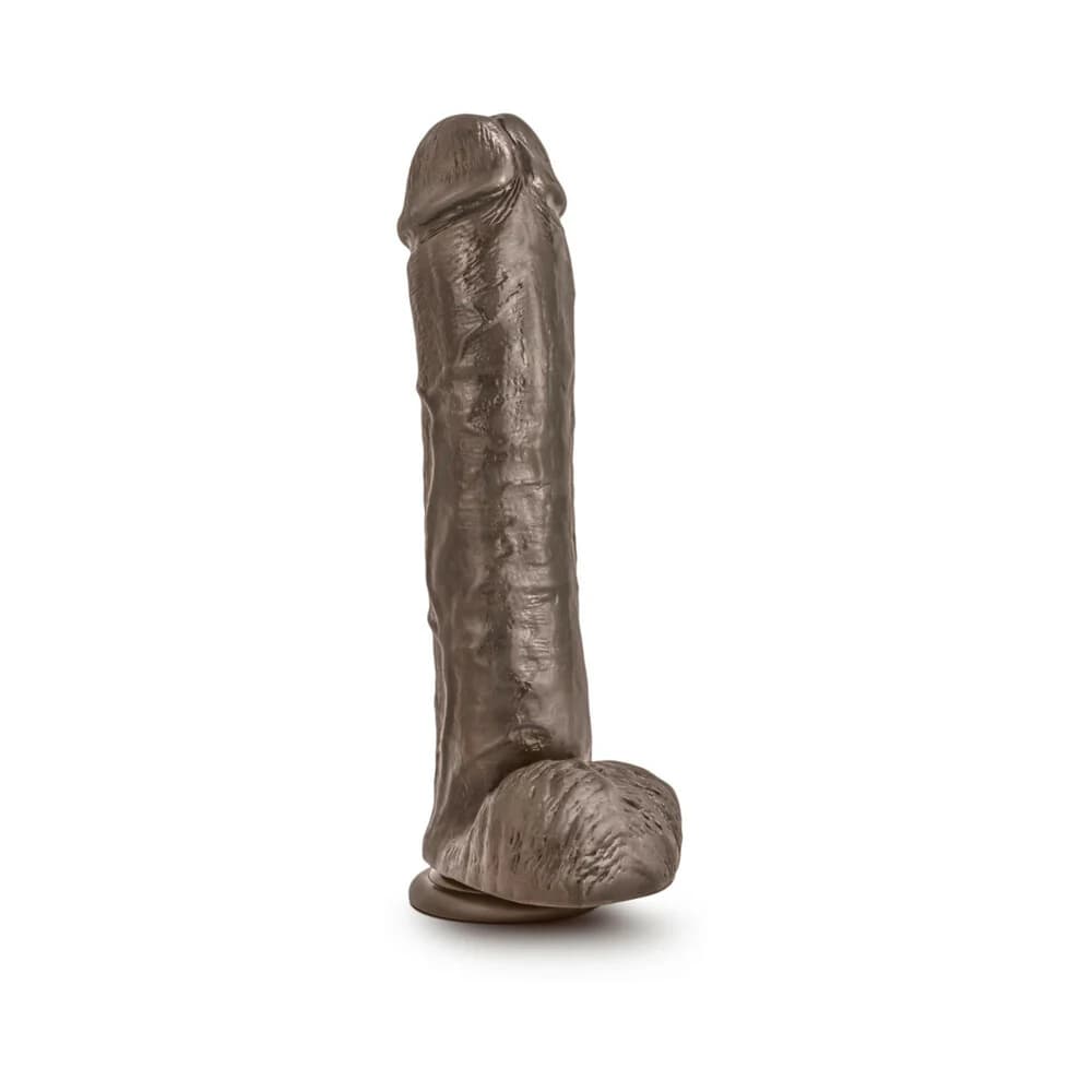 Dr. Skin Mr. Savage Realistic 11.5 in. Dildo with Balls Brown thumbnail
