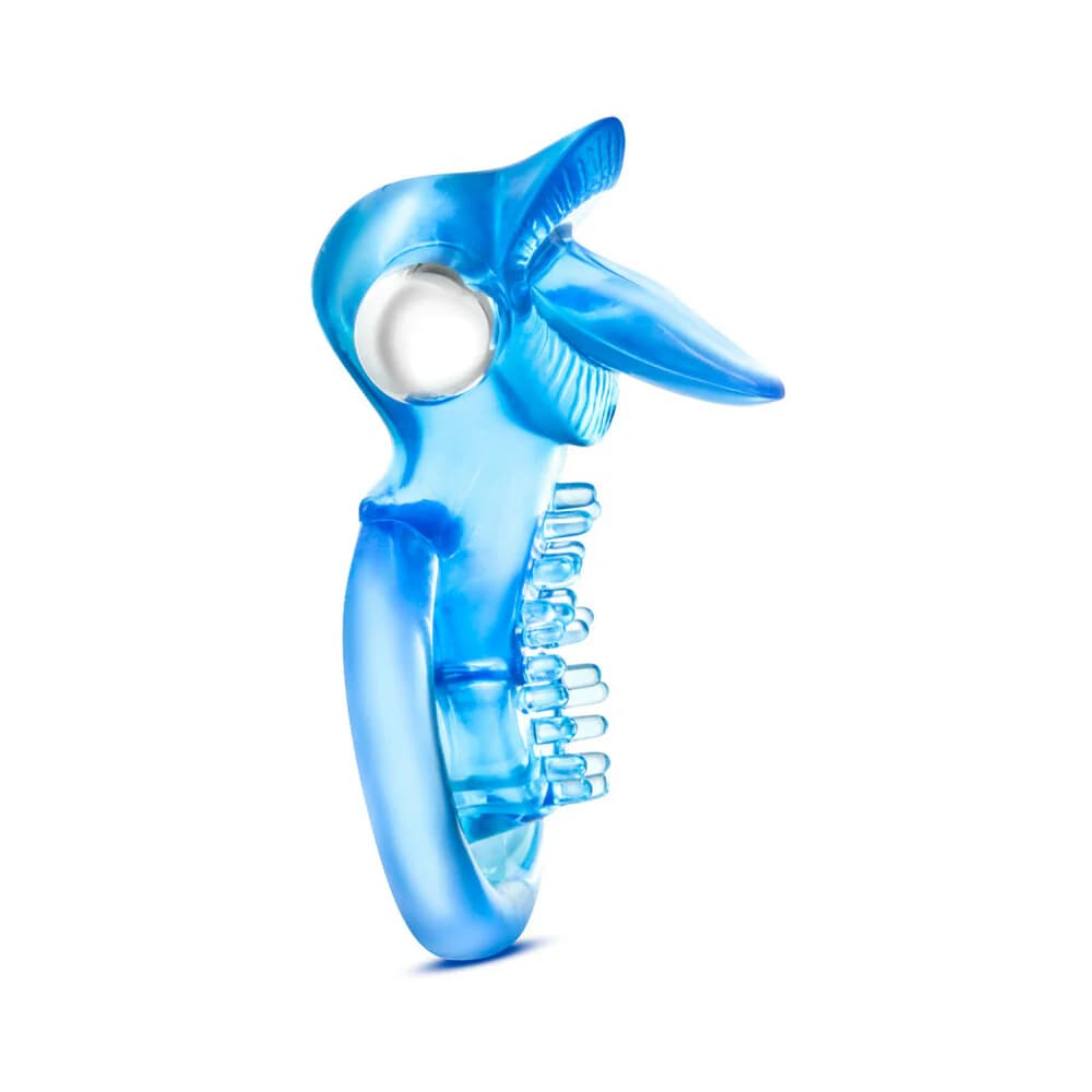 Stay Hard 10 Function Vibrating Tongue Ring Blue thumbnail