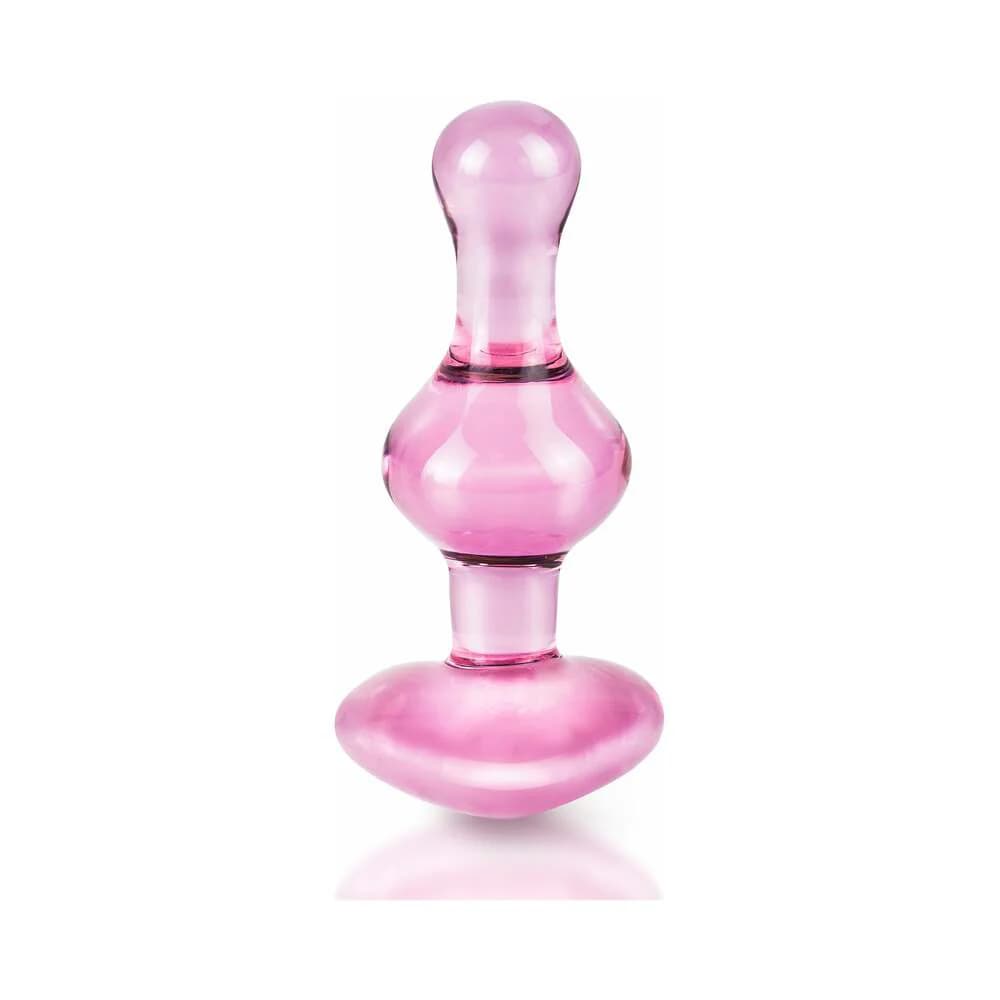 Icicles No. 75 Beaded Glass Massager With Heart-Shaped Base Pink thumbnail
