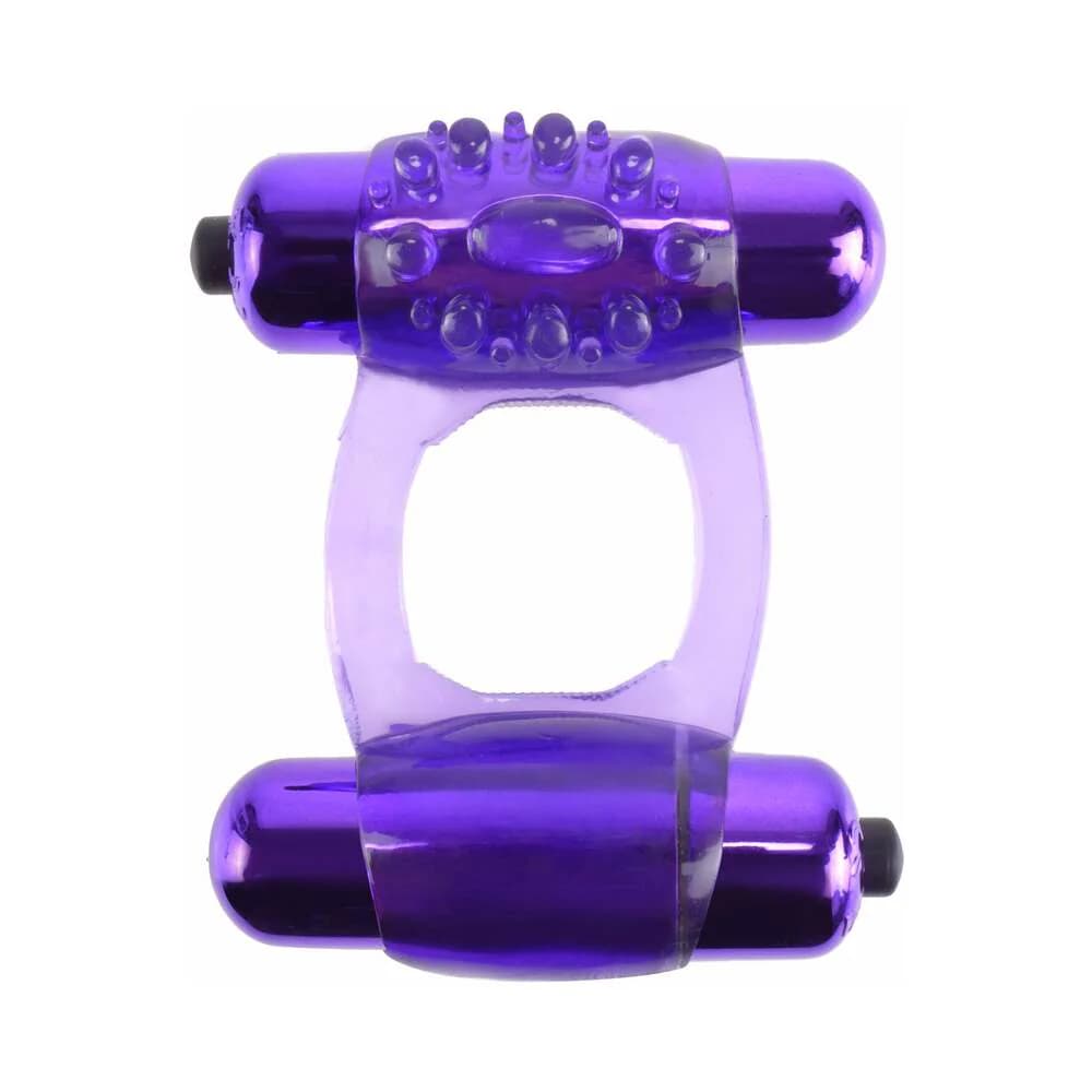 Fantasy C-Ringz Duo-Vibrating Super Ring With Dual Bullets Purple thumbnail