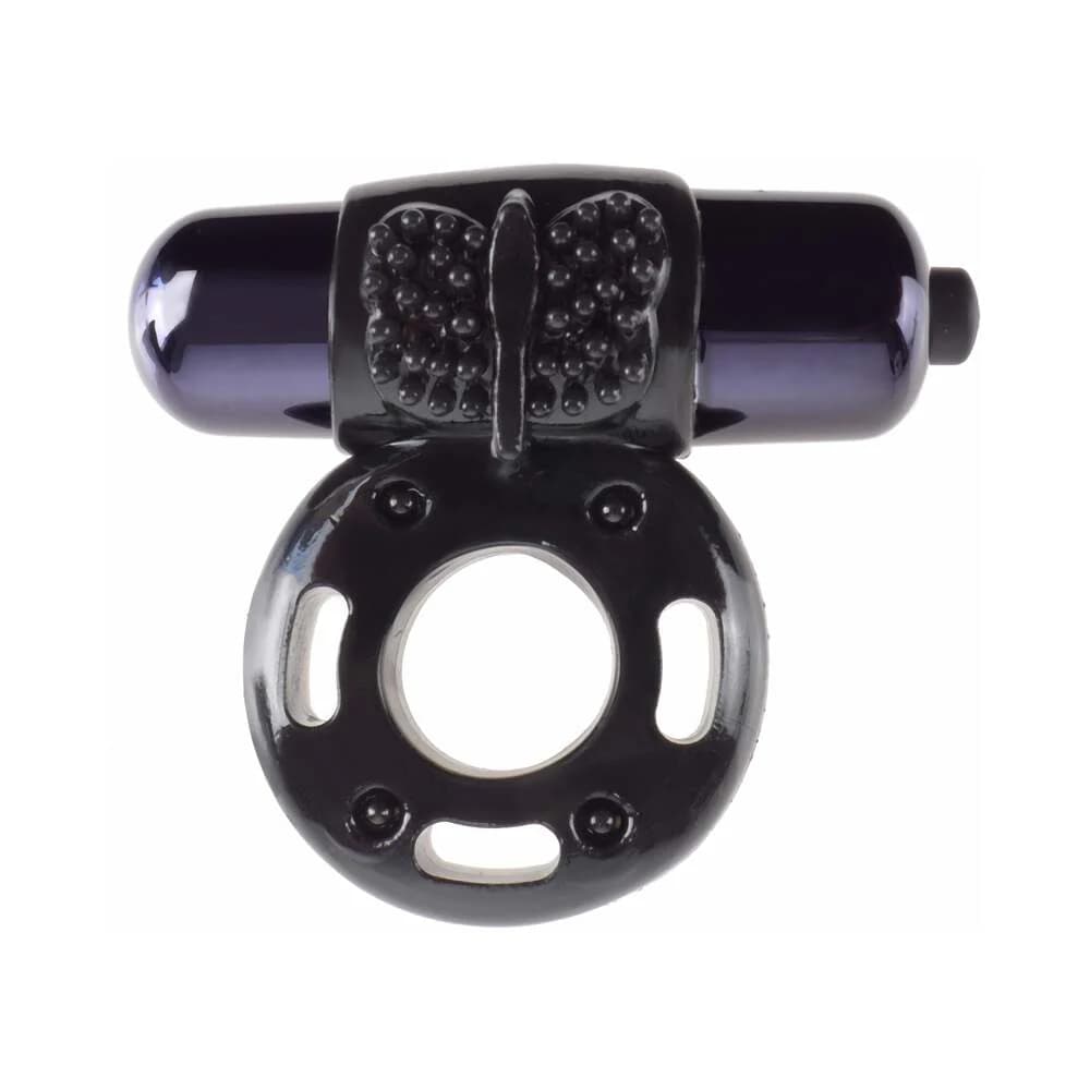 Fantasy C-Ringz Vibrating Super Ring With Bullet Black thumbnail