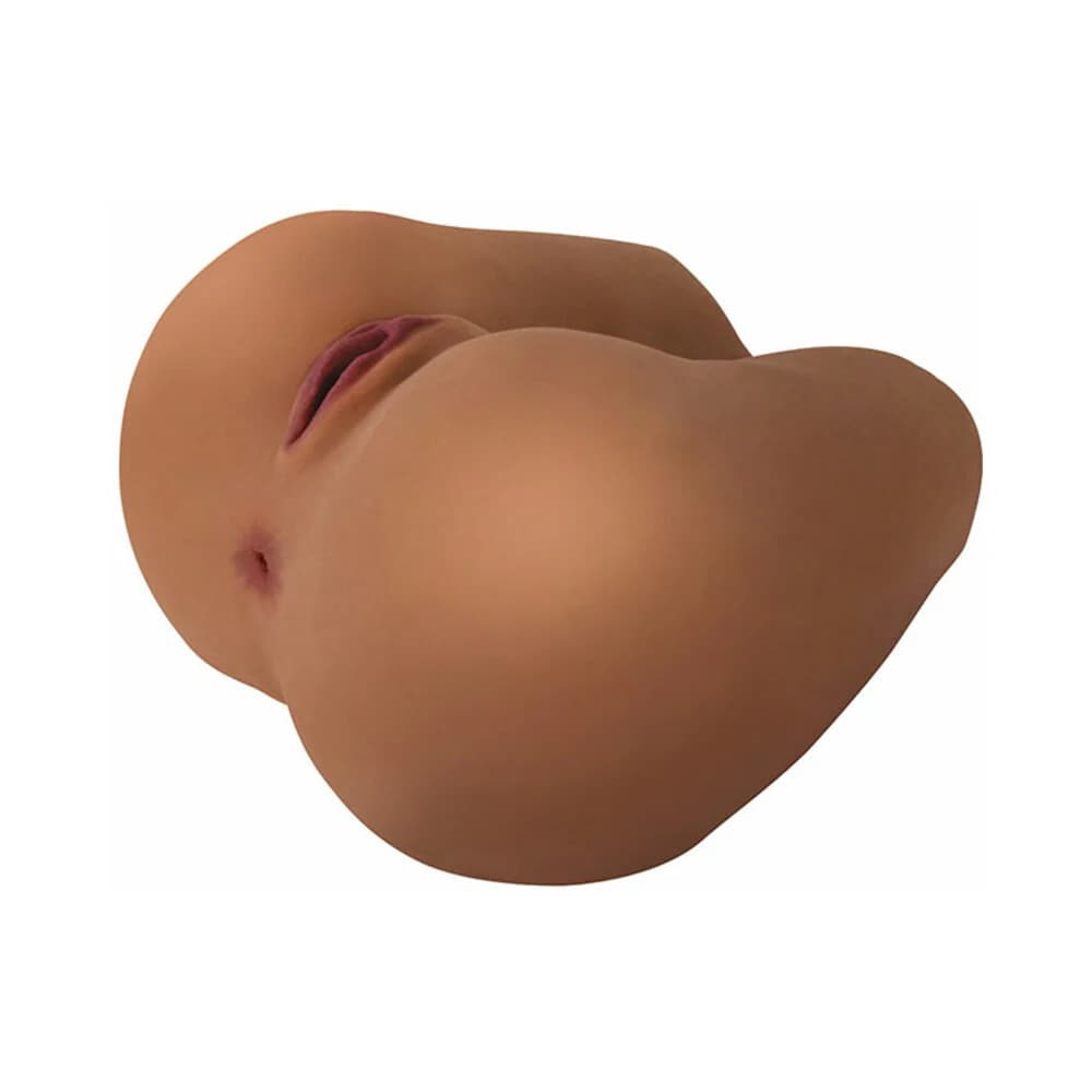 Curve Toys Mistress Perfect Fuck Karla Missionary Vibrating Dual Entry Masturbator Tan thumbnail