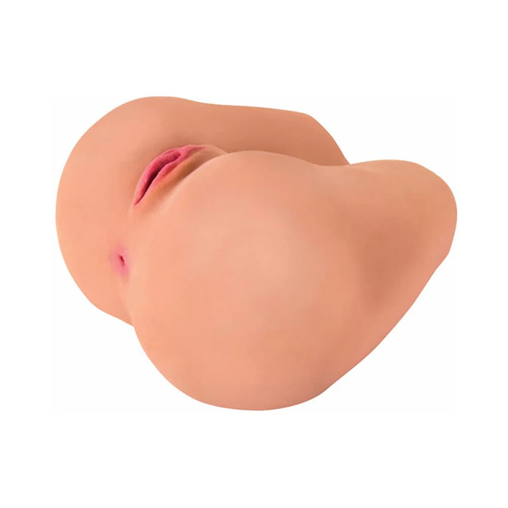 Curve Toys Mistress Perfect Fuck Maddie Missionary Vibrating Dual Entry Masturbator Beige thumbnail