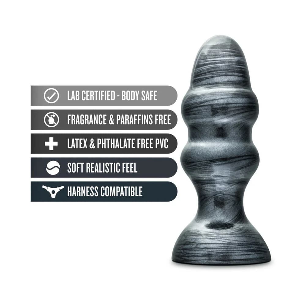 Jet Stealth 6.5 in. Anal Plug Carbon Metallic Black thumbnail