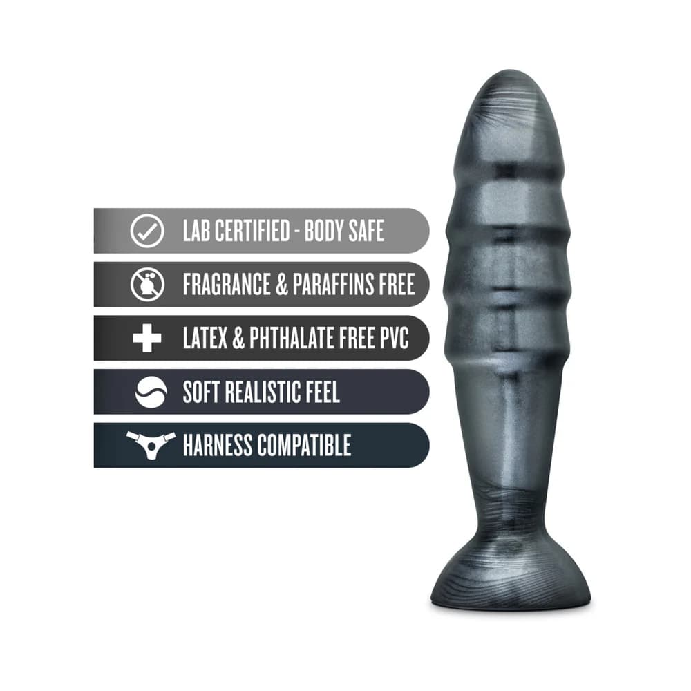 Jet Destructor 10.75 in. Anal Plug Carbon Metallic Black thumbnail