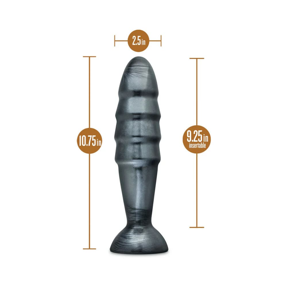 Jet Destructor 10.75 in. Anal Plug Carbon Metallic Black thumbnail