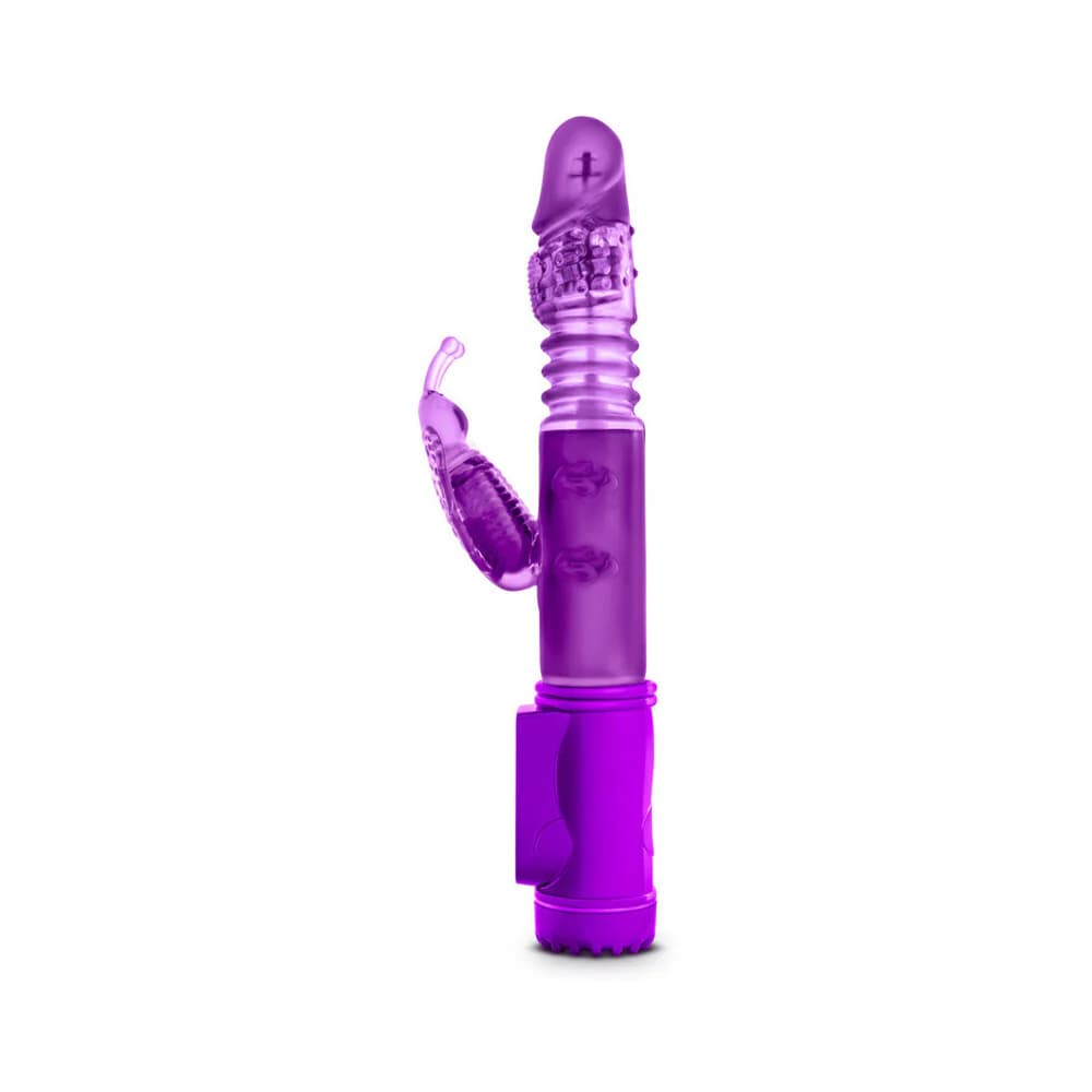 Sexy Things Butterfly Thruster Mini Dual Stimulation Vibrator Purple thumbnail
