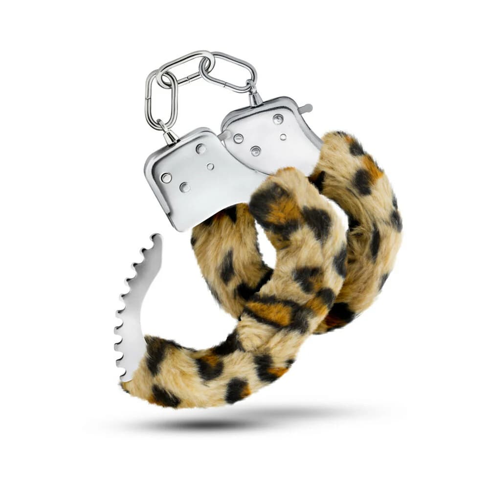 Temptasia Adjustable Faux Fur Cuffs Leopard thumbnail